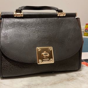 Gray, medium-small Coach purse